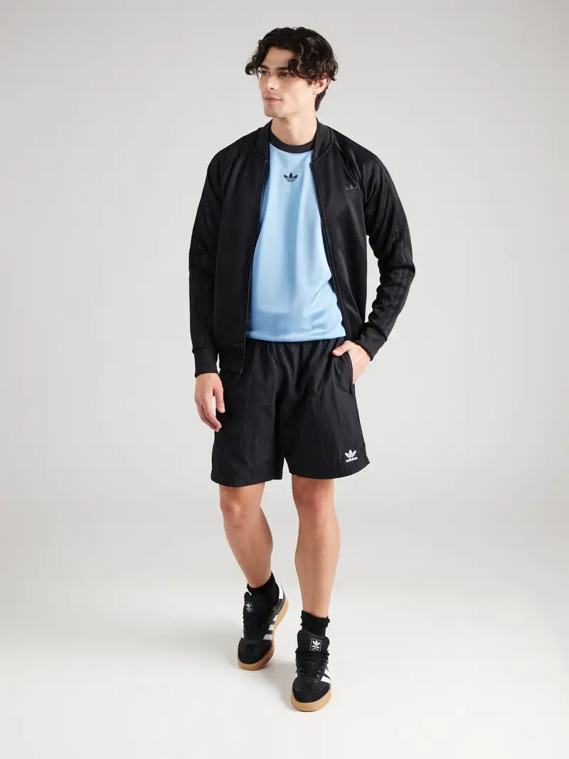 ADIDAS ORIGINALS Pantaloni 'Trefoil Essentials' nero miniatura 3