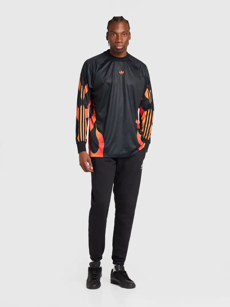 ADIDAS ORIGINALS Pantaloni 'Trefoil Essentials' nero / bianco miniatura 3