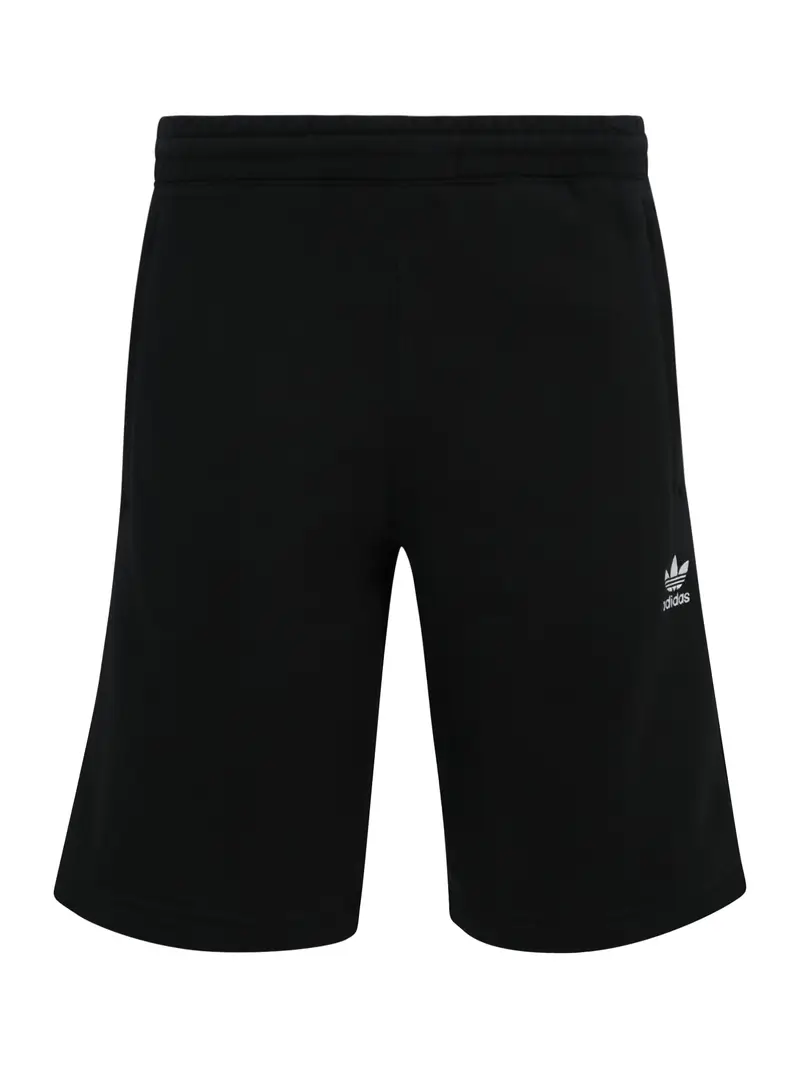 ADIDAS ORIGINALS Pantaloni 'Trefoil Essentials'  nero / bianco