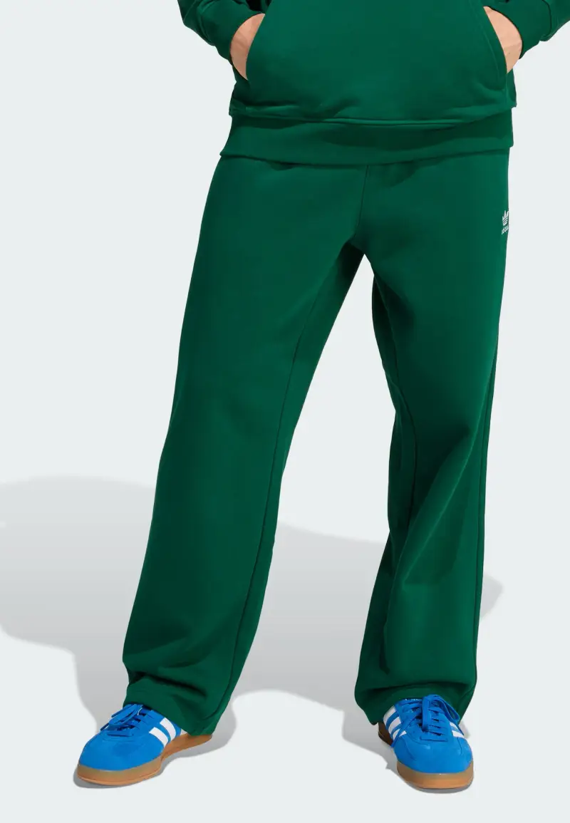 Pantaloni Trefoil Essentials Open Hem verde miniatura 3
