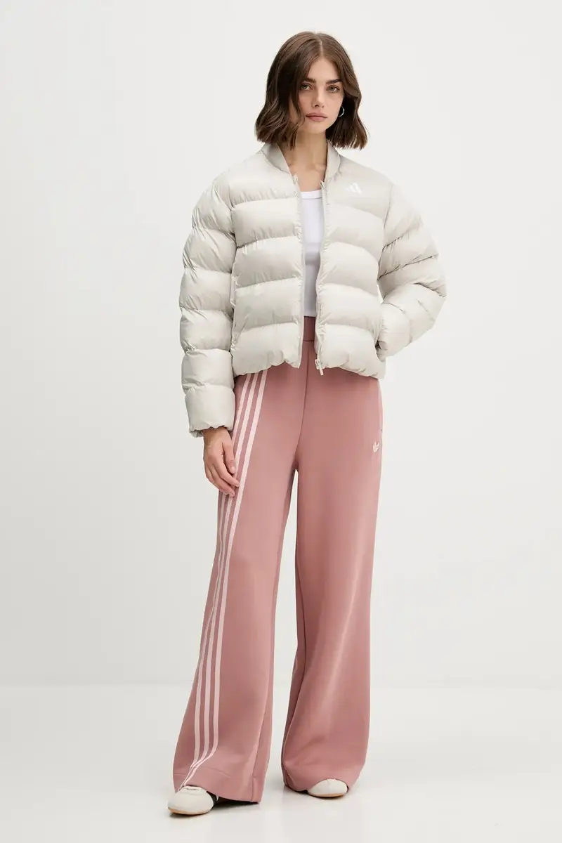 pantaloni tuta 3 Stripes donna colore arancione con applicazione JW3621 miniatura 2