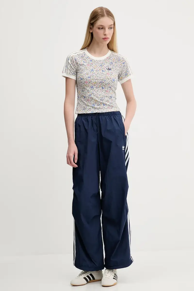 pantaloni tuta 3-Stripes donna colore blu navy con applicazione JD3127 miniatura 2