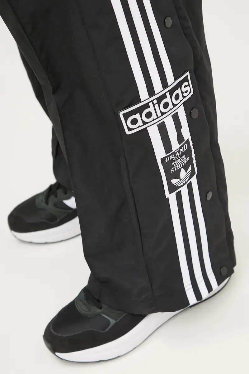 pantaloni tuta Adibreak colore nero con applicazione JD0857 miniatura 4