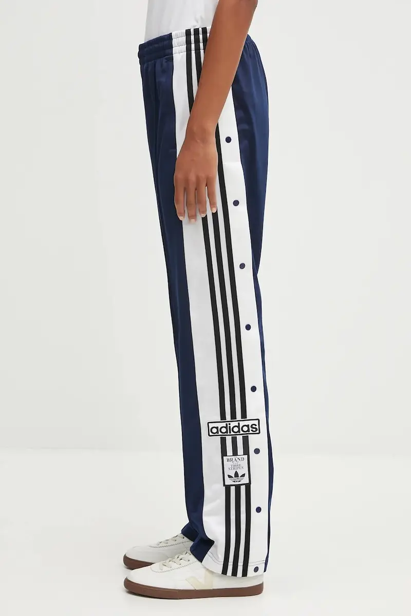 pantaloni tuta Adibreak Pt donna colore blu navy con applicazione JY1353