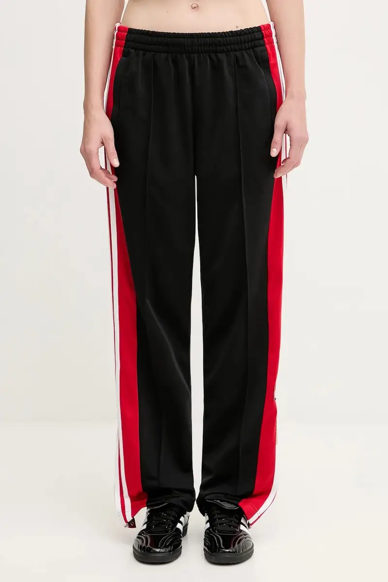 pantaloni tuta Adibreak Pt donna colore nero con applicazione JV8554