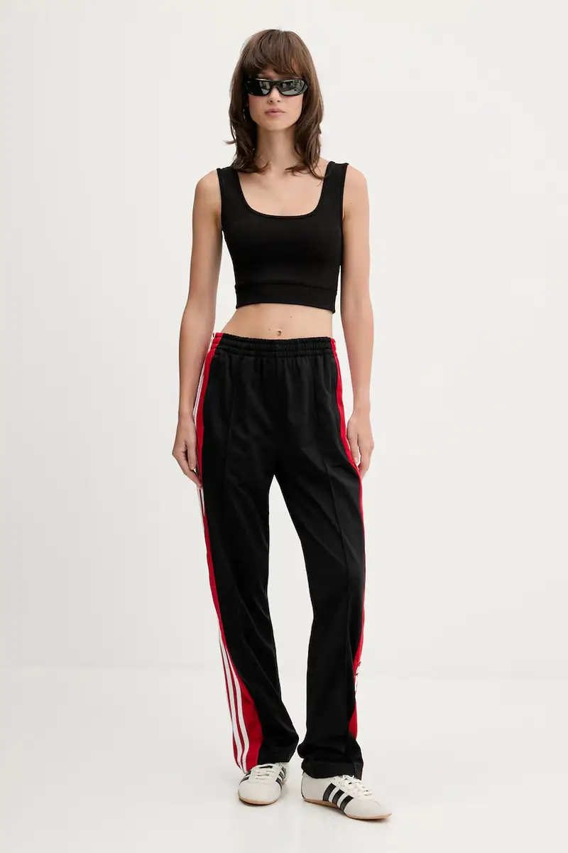 pantaloni tuta Adibreak Pt donna colore nero con applicazione JV8554 miniatura 2