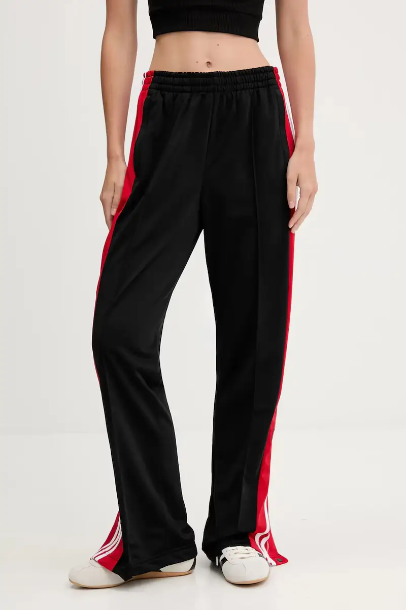 pantaloni tuta Adibreak Pt donna colore nero con applicazione JV8554