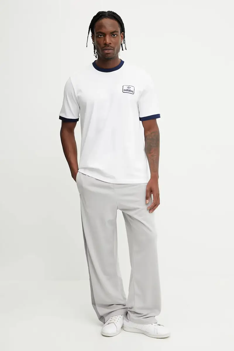 pantaloni tuta Adibreak uomo colore grigio con applicazione JN8757 miniatura 2