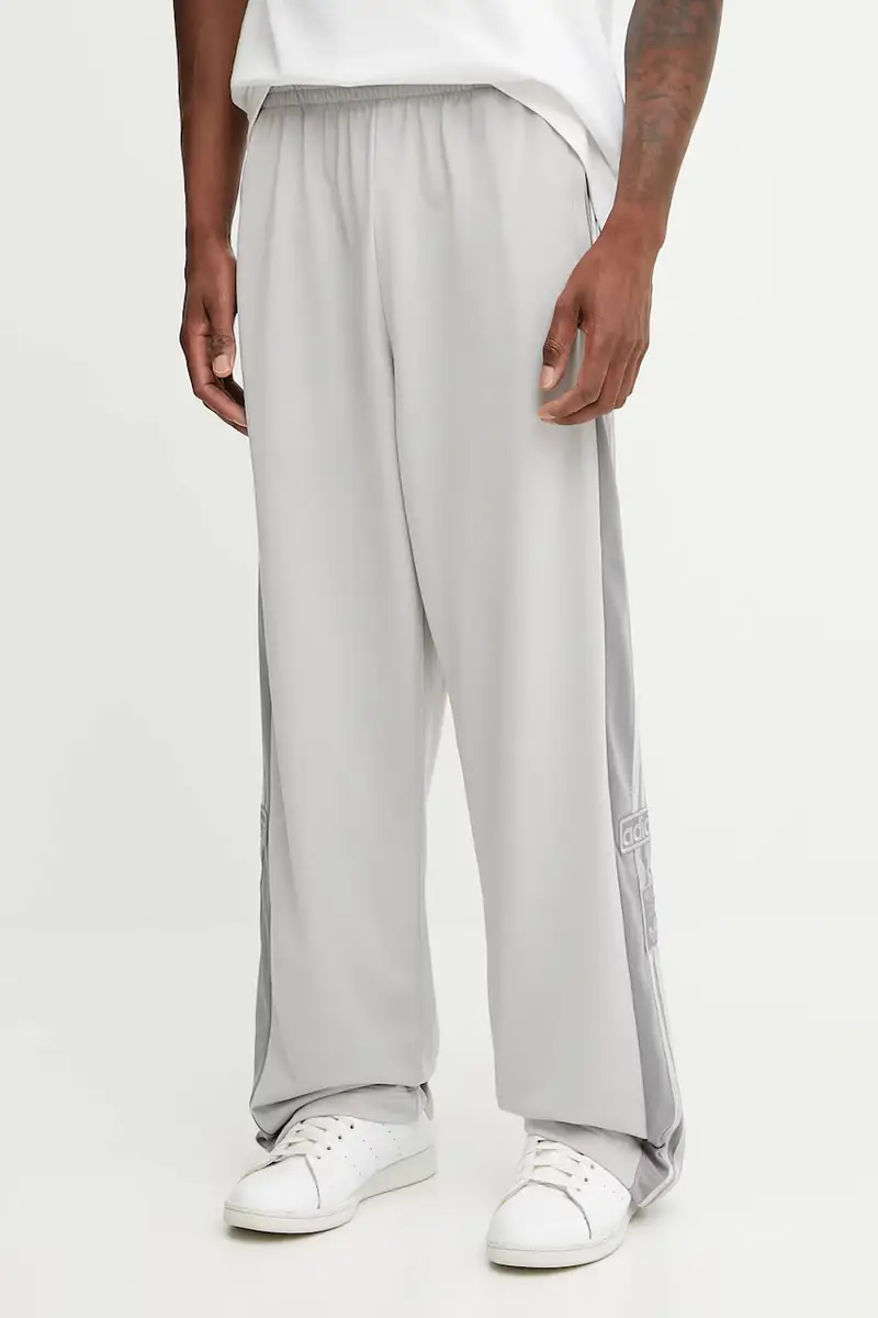 pantaloni tuta Adibreak uomo colore grigio con applicazione JN8757