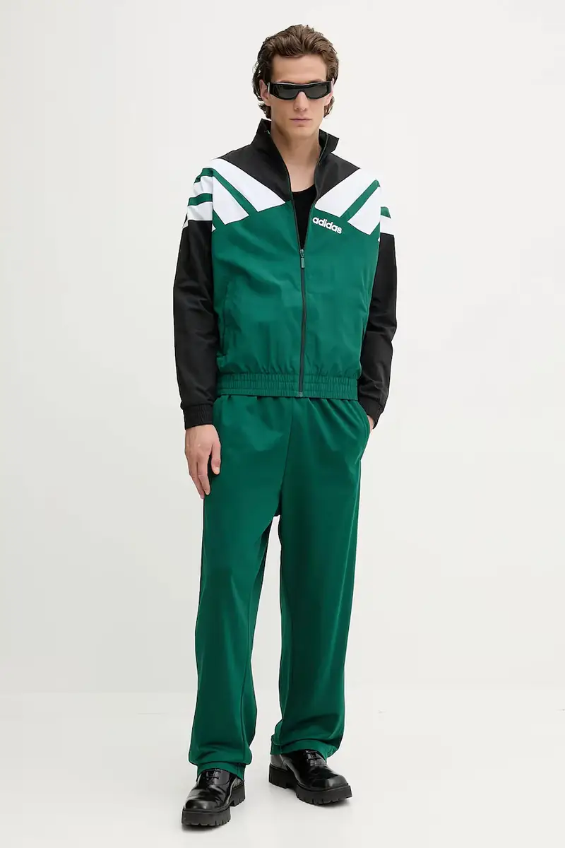 pantaloni tuta Adibreak uomo colore verde con applicazione KD6659 miniatura 2