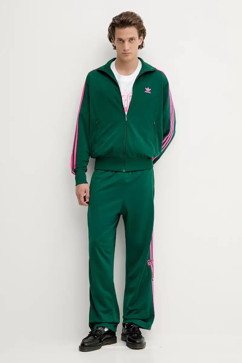 pantaloni tuta Adibreak uomo colore verde con applicazione KD6662 miniatura 2