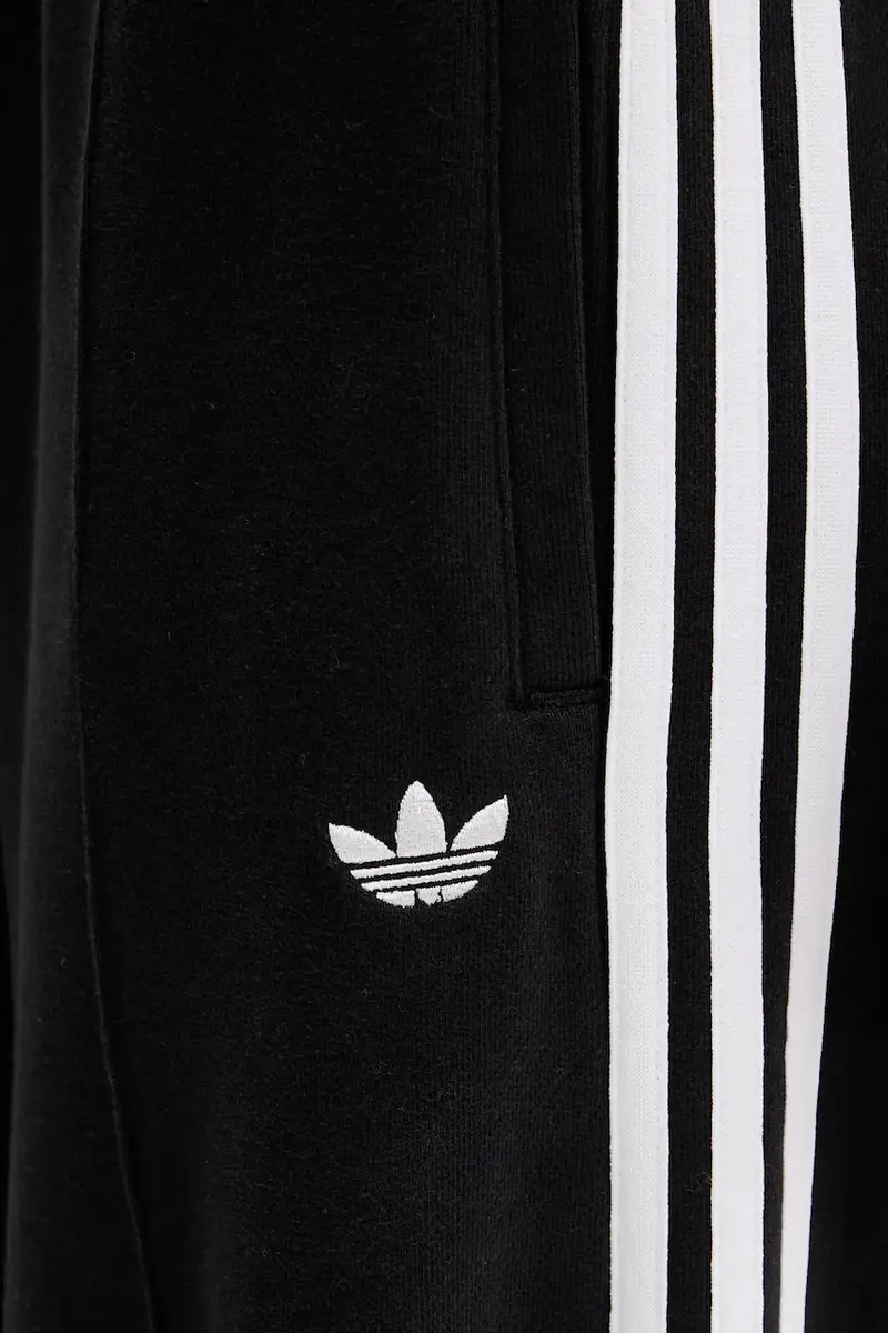 pantaloni tuta di cotone 3-Stripes donna colore nero con applicazione JV7473 miniatura 5