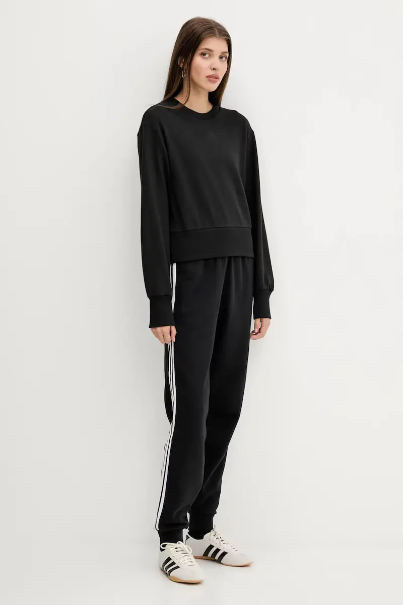 pantaloni tuta di cotone 3-Stripes donna colore nero JV7458 miniatura 2