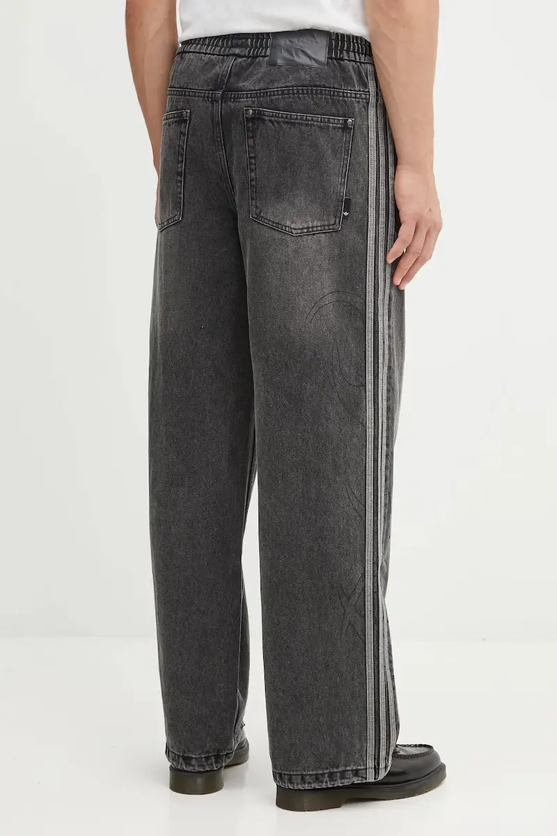 pantaloni tuta di cotone Adilenium Denim uomo colore nero KF8543 miniatura 3