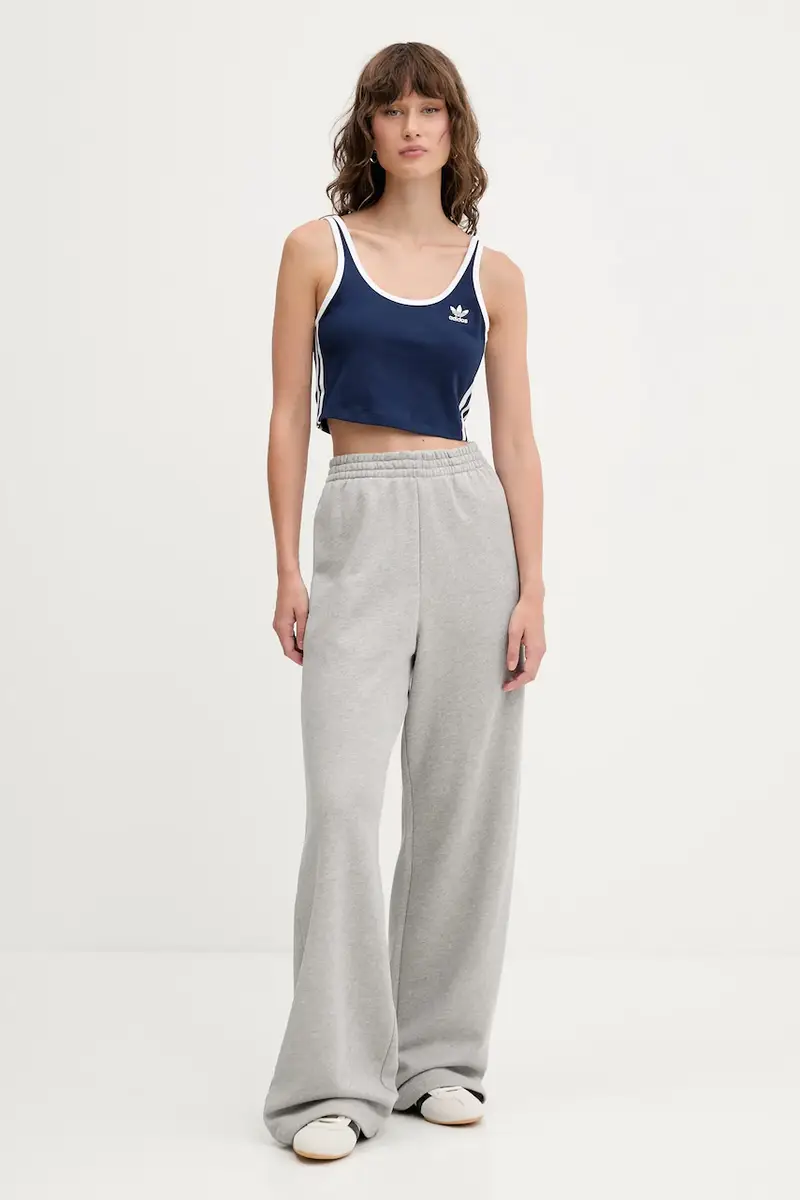 pantaloni tuta di cotone Essentials Grigio miniatura 2