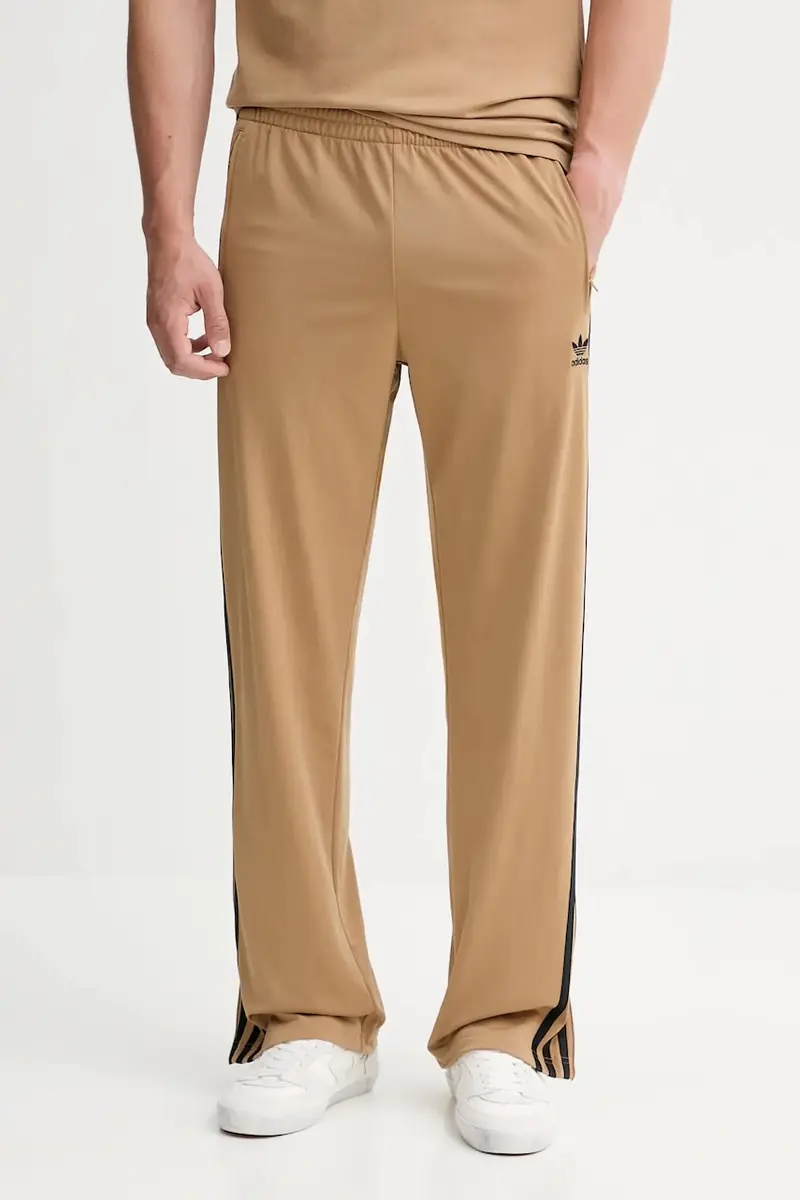 pantaloni tuta Firebird Tp uomo colore verde con applicazione JY6369