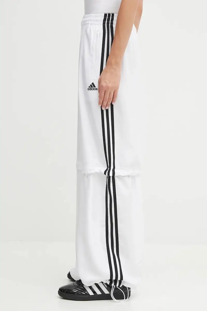 pantaloni tuta Oversized Trackpants donna colore bianco con applicazione KE7571