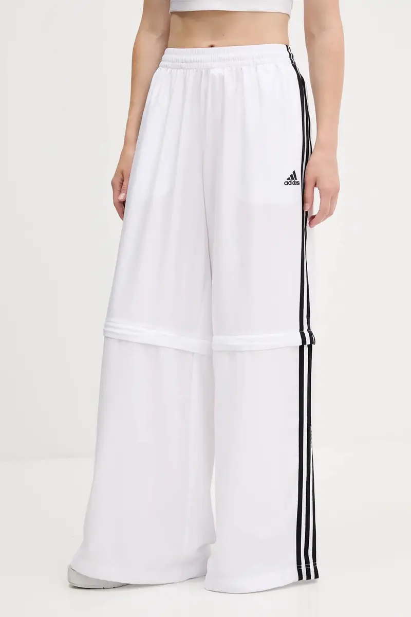 pantaloni tuta Oversized Trackpants donna colore bianco con applicazione KE7571 miniatura 4