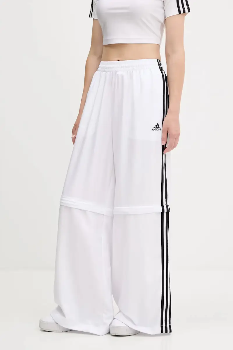 pantaloni tuta Oversized Trackpants donna colore bianco con applicazione KE7571