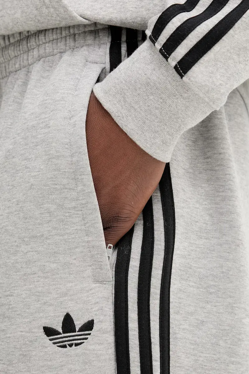 pantaloni tuta Spacer Drill Tp uomo colore grigio con applicazione JX1505 miniatura 4