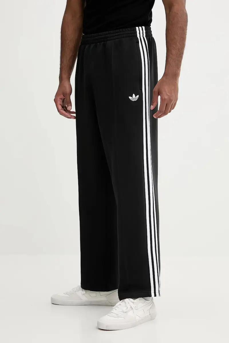 pantaloni tuta Spacer Drill Tp uomo colore nero con applicazione JX1506