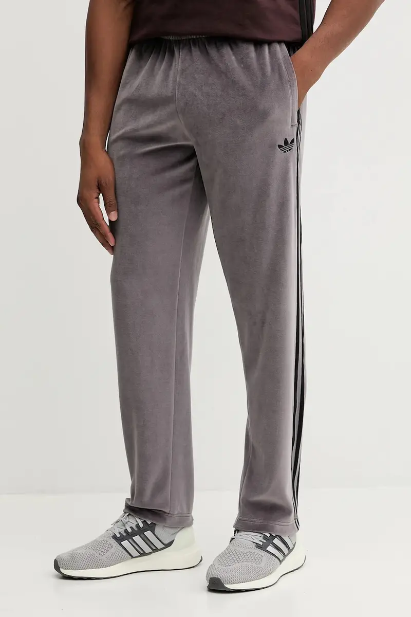 pantaloni tuta Sst Tp uomo colore violetto con applicazione JX1557