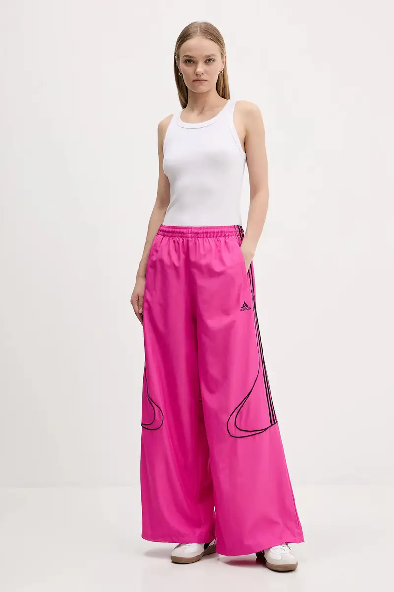 pantaloni tuta Teamgeist donna colore rosa con applicazione JV7481 miniatura 2