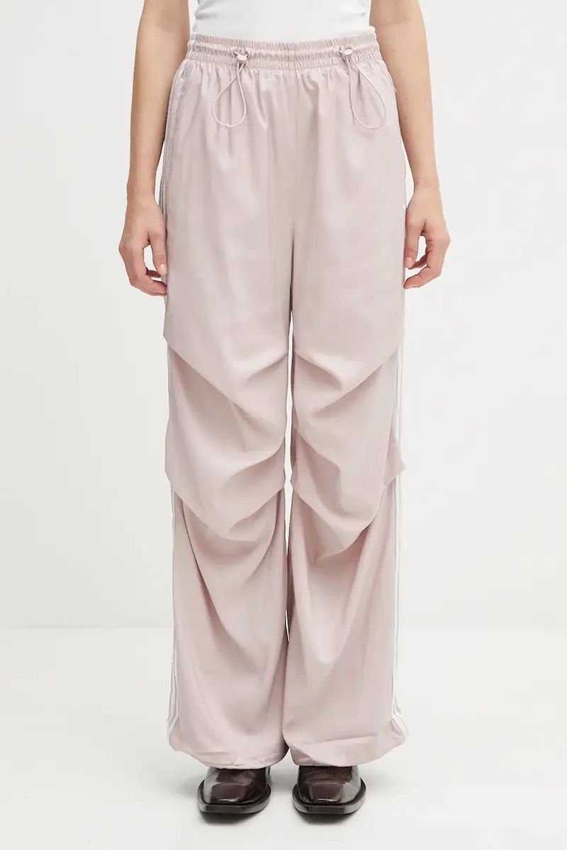 pantaloni tuta Trackpant donna colore rosa con applicazione KE9791