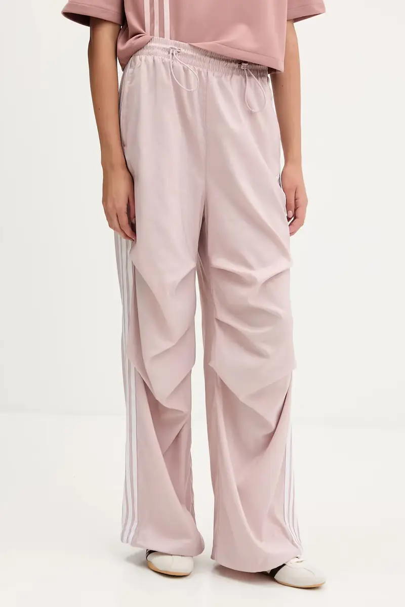 pantaloni tuta Trackpant donna colore rosa con applicazione KE9791