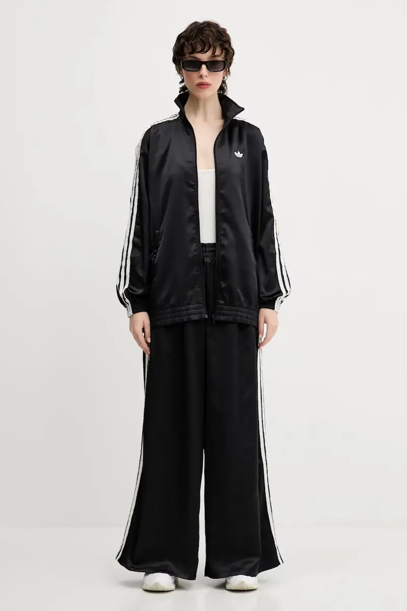 pantaloni tuta Wide Leg Pants donna colore nero KC8813 miniatura 2