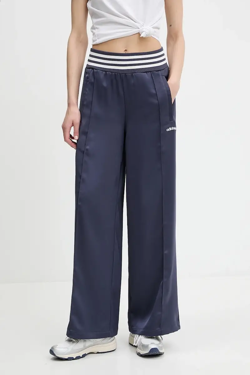pantaloni tuta Wide Trackpant colore blu navy JC7758