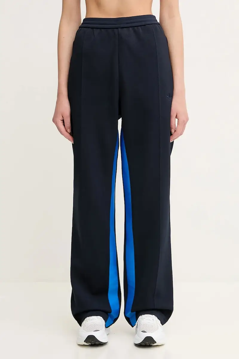 pantaloni tuta x WB Pique Pique donna colore blu JM8215 Blu navy