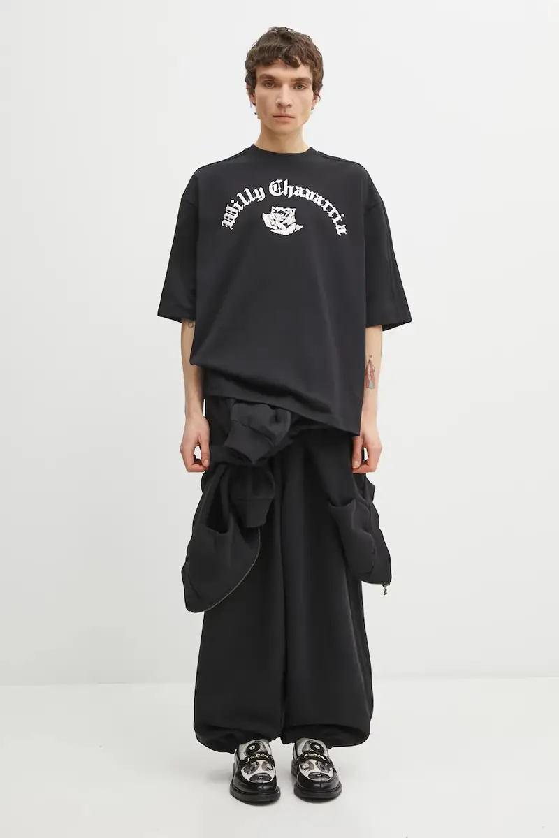 pantaloni tuta x Willy Chavarria Heavy Weight Sweatpant Nero miniatura 5