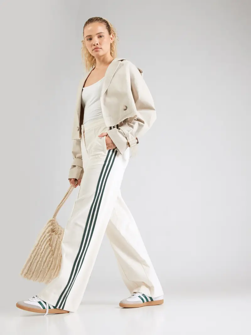 Pantaloni verde / bianco miniatura 3