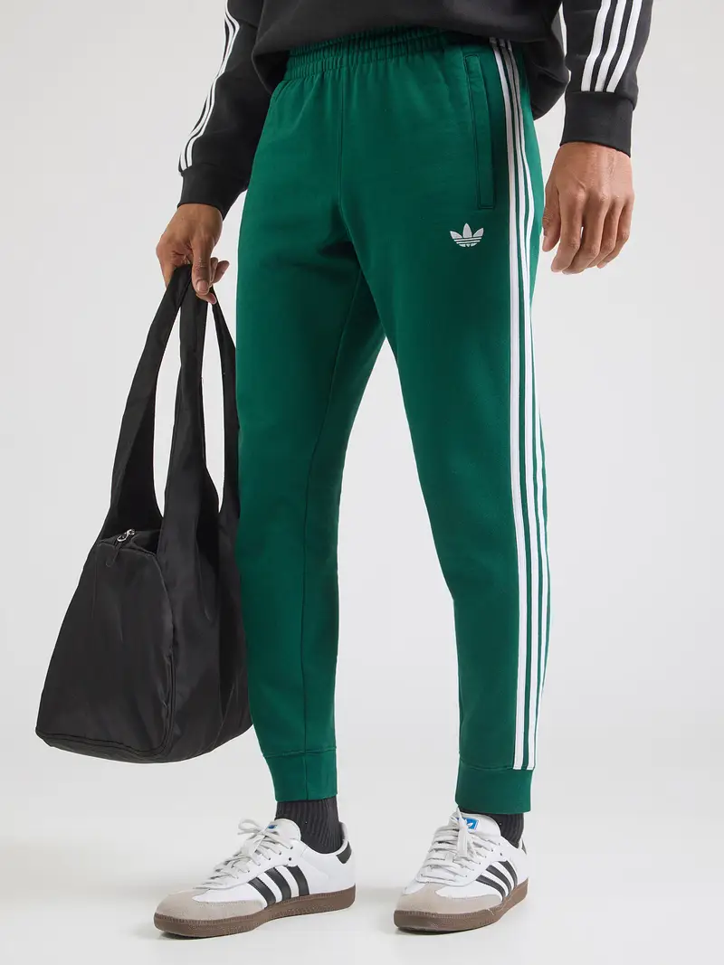 Pantaloni verde / bianco miniatura 2