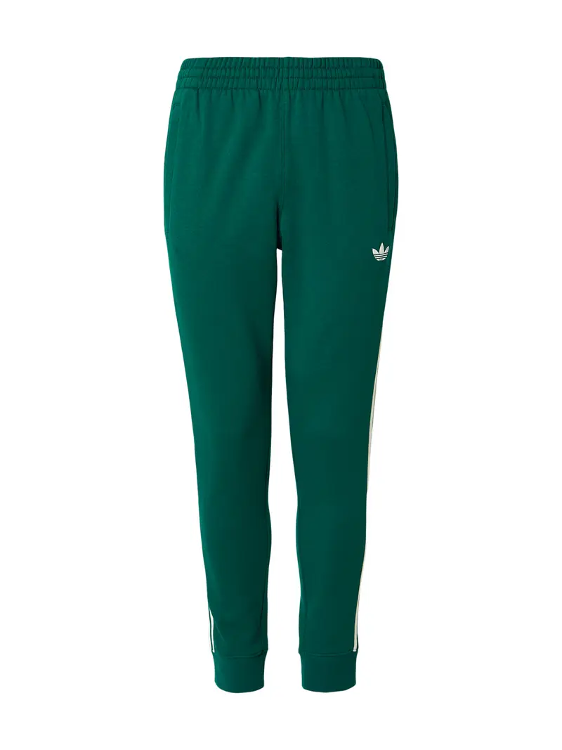Pantaloni verde / bianco