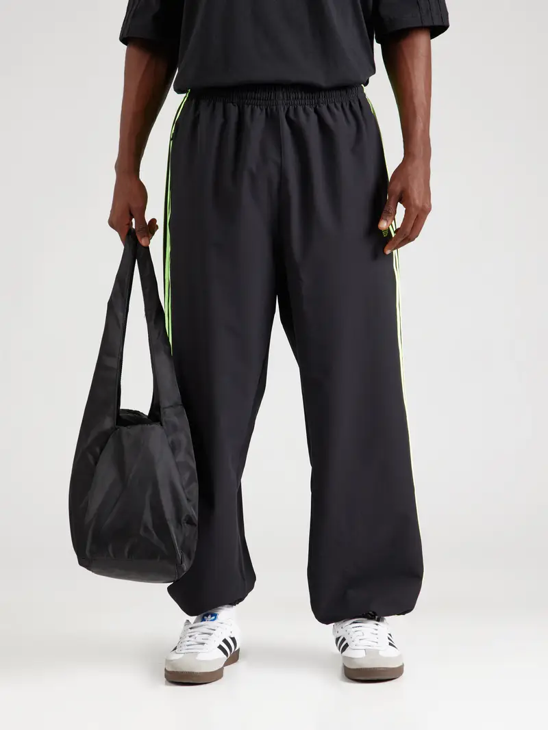 Adidas Originals Pantaloni nero e verde chiaro miniatura 2