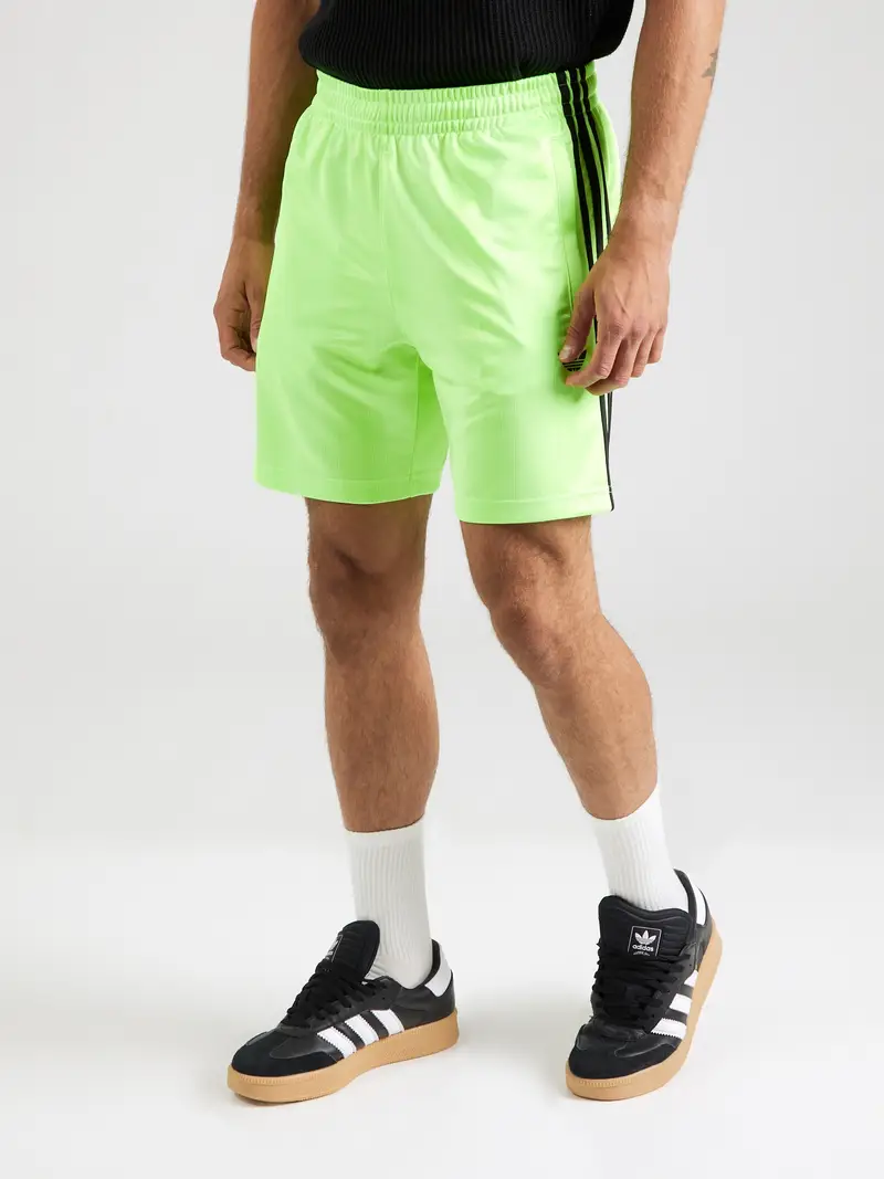 ADIDAS ORIGINALS Pantaloni verde neon / nero miniatura 3