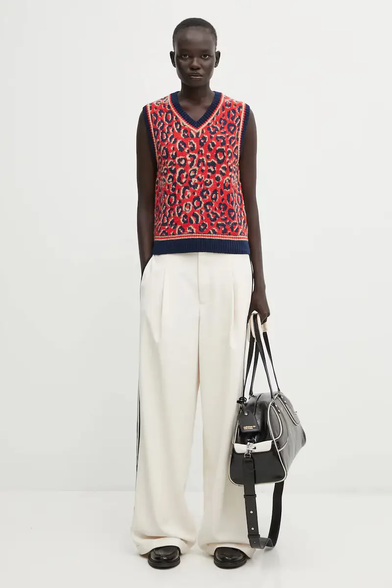 pantaloni Wb Wide Trouser Beige miniatura 5