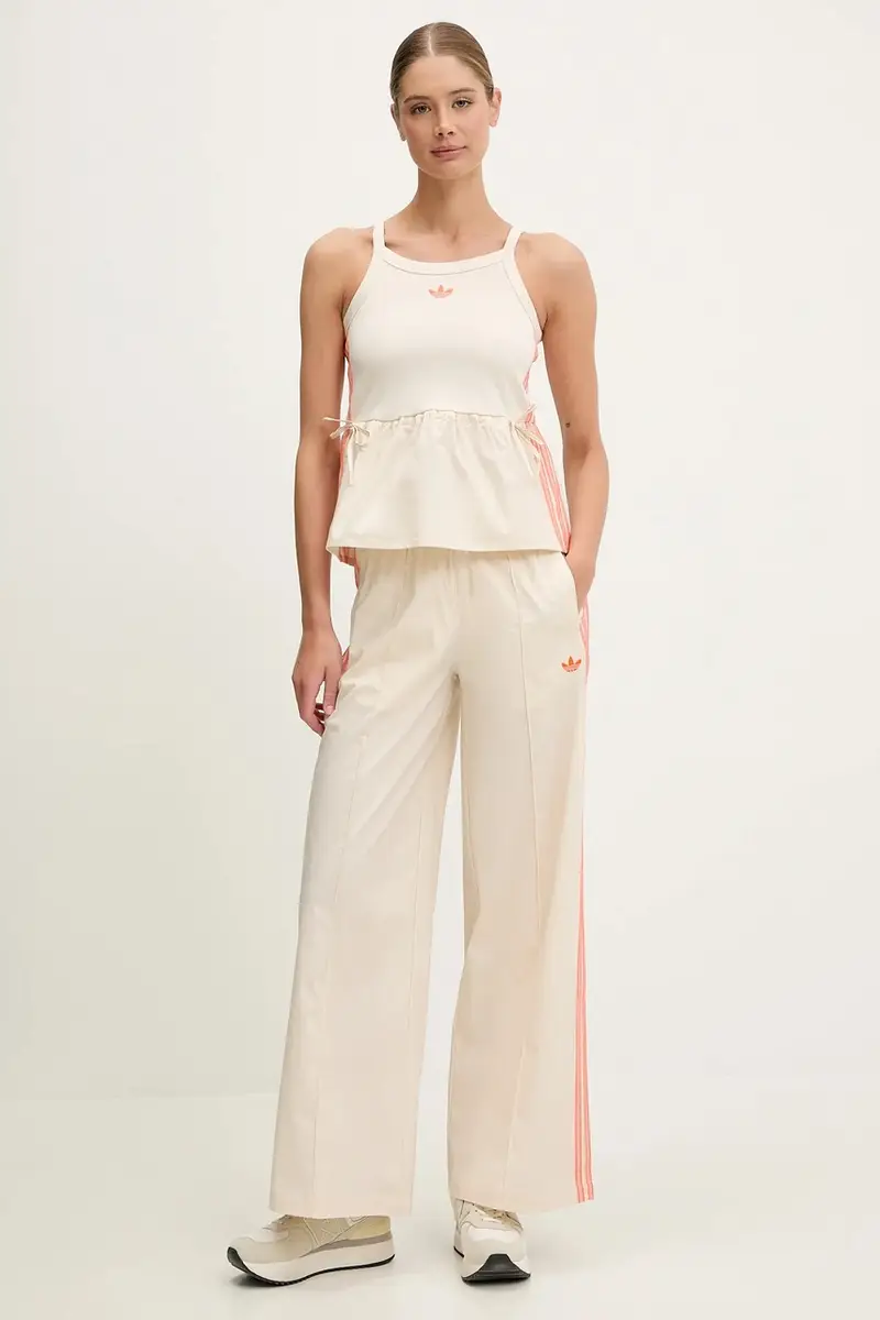 pantaloni Wideleg Pant donna colore beige KC0675 miniatura 2