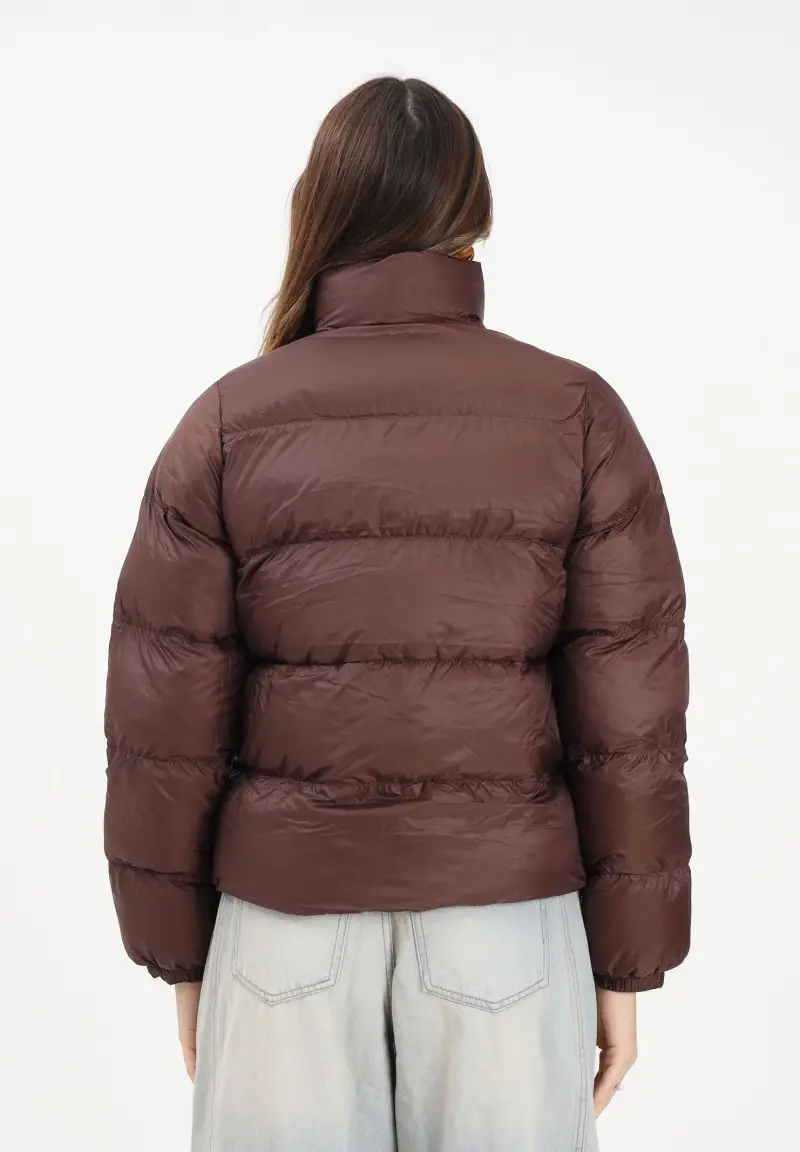 Piumino adicolor Short marrone da donna miniatura 3