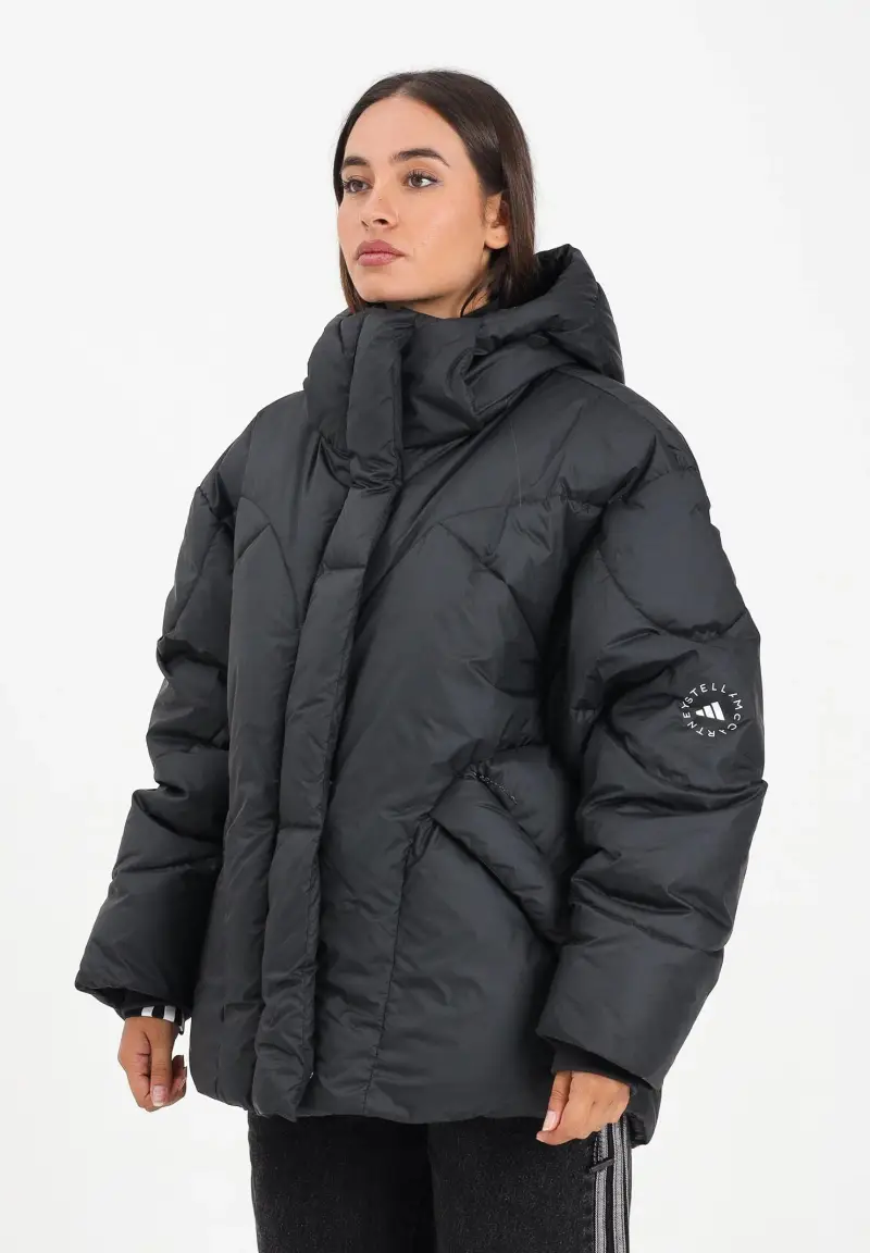 Piumino Adidas by Stella McCartney nero da donna