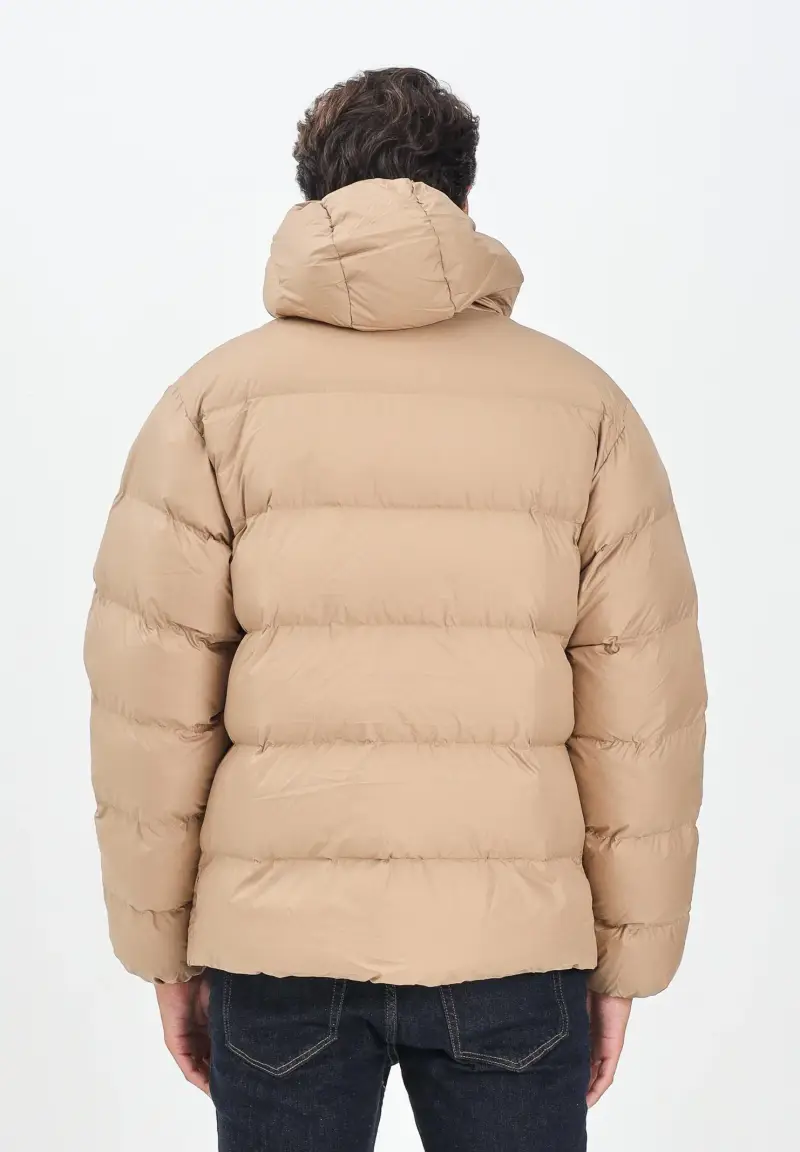 Piumino Tonal Hooded Puffer beige da uomo miniatura 3