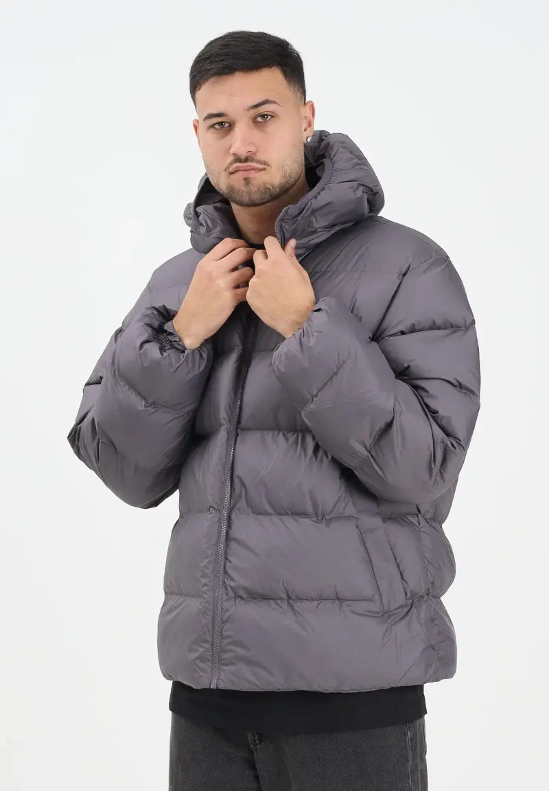 Piumino Tonal Hooded Puffer grigio da uomo miniatura 2