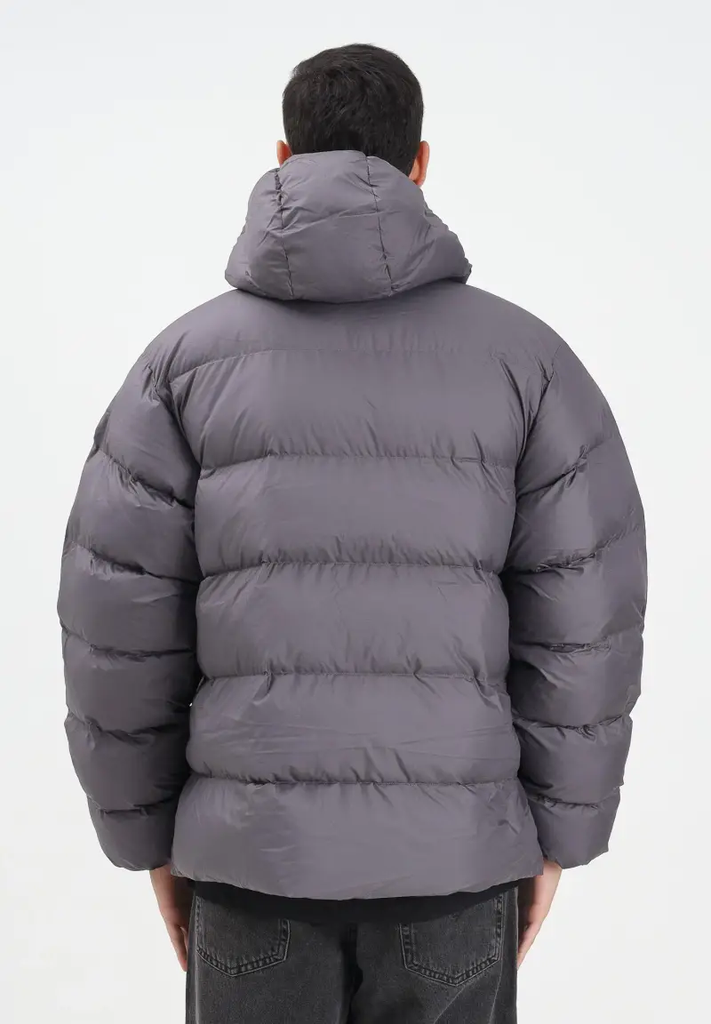 Piumino Tonal Hooded Puffer grigio da uomo miniatura 3