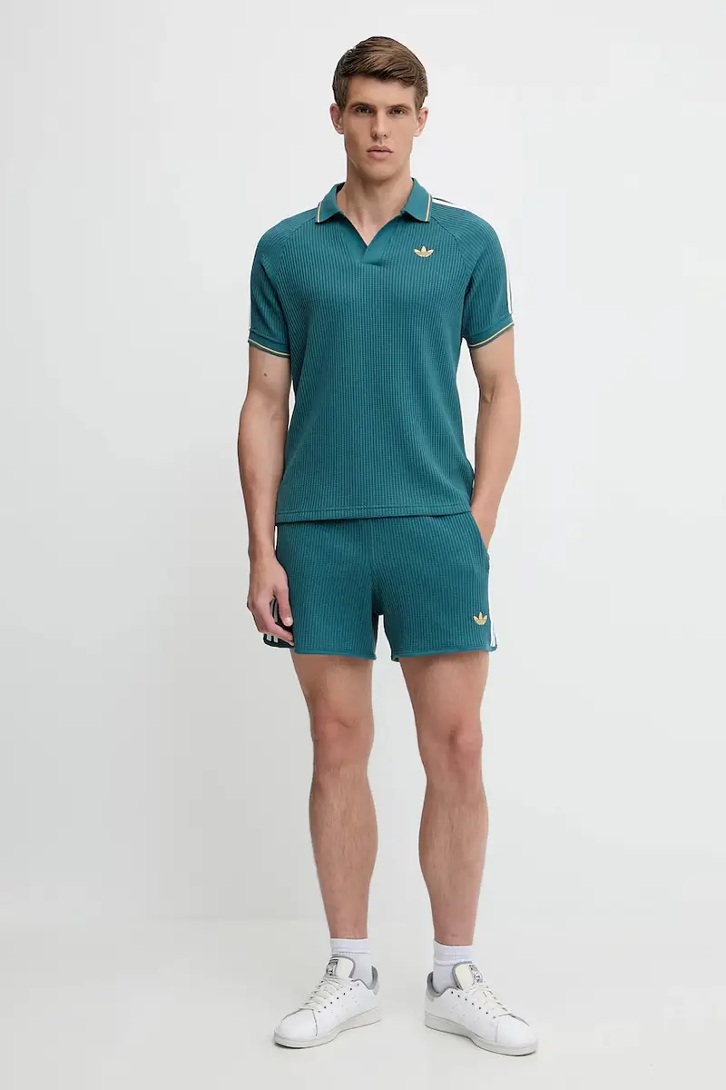 adidas Originals Polo Uomo Turchese 2810176 miniatura 2