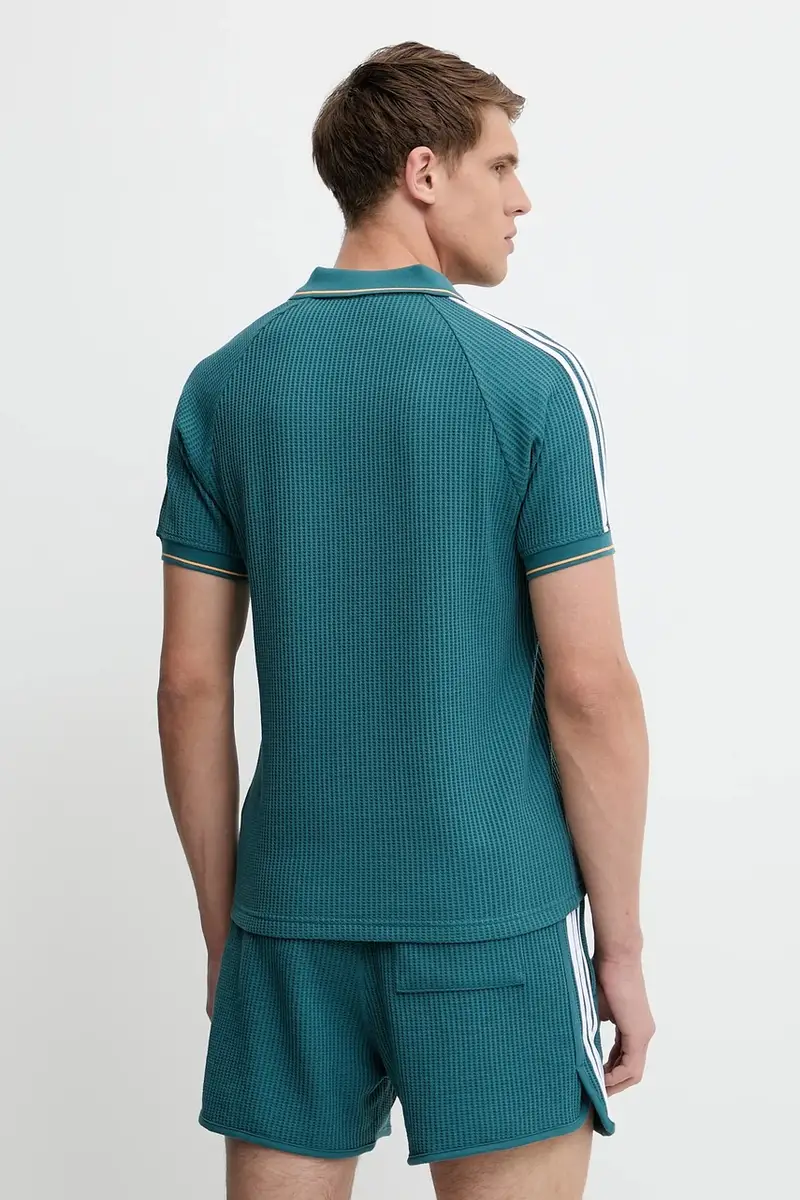 adidas Originals Polo Uomo Turchese 2810176 miniatura 3