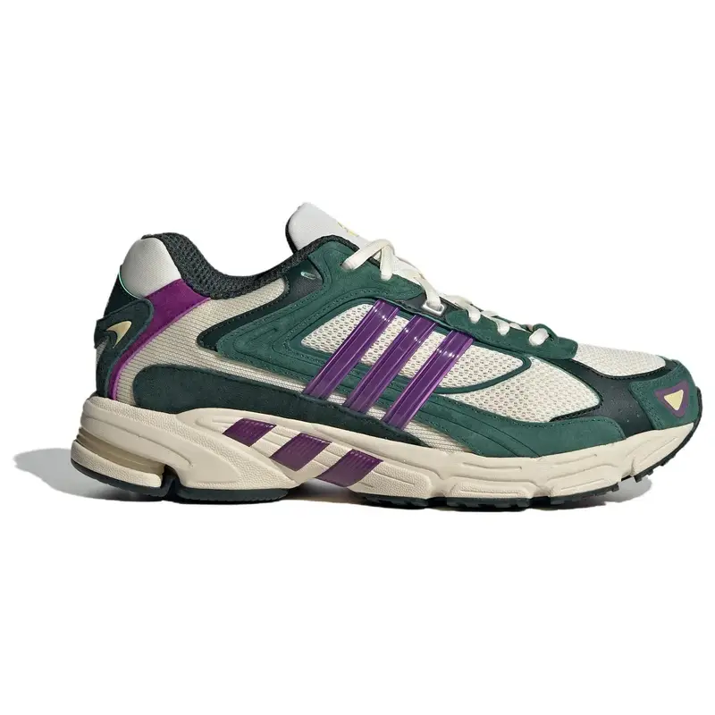 Adidas Sneakers Unisex Bianco Verde e Viola in Pelle e Tessuto miniatura 2