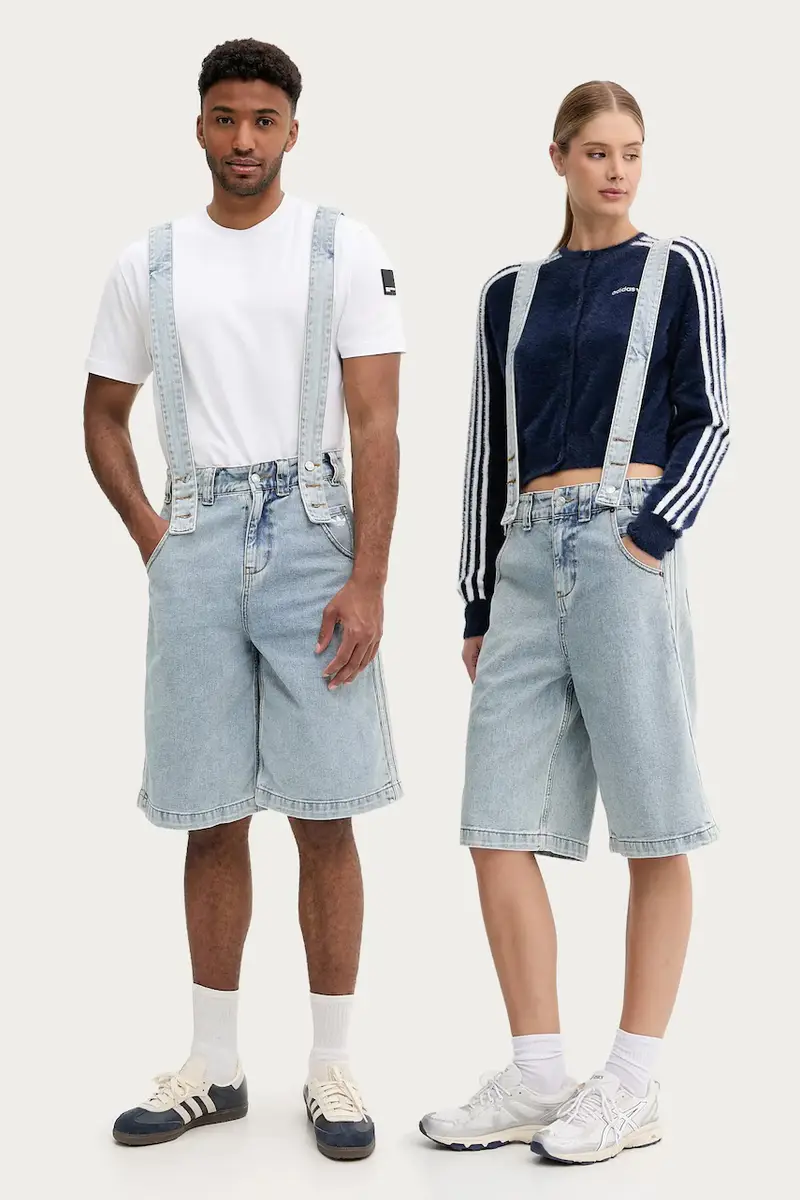 salopette di jeans Pride x Jeremy Scott colore blu JY2022