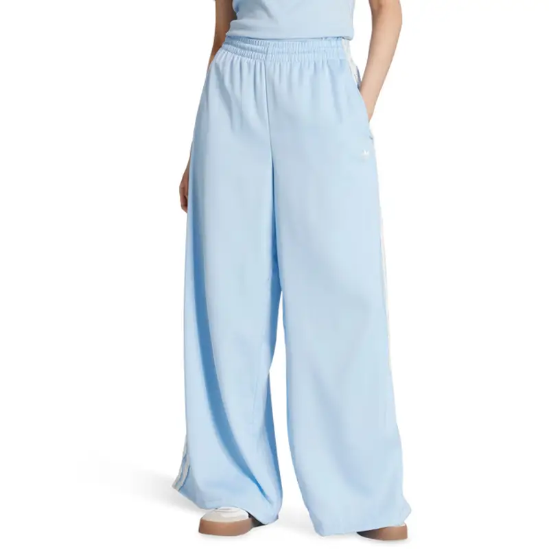 Originals Satin Wide Leg Track Bottoms female Pantaloni - Blu - Poly Mesh - Foot Locker Blue